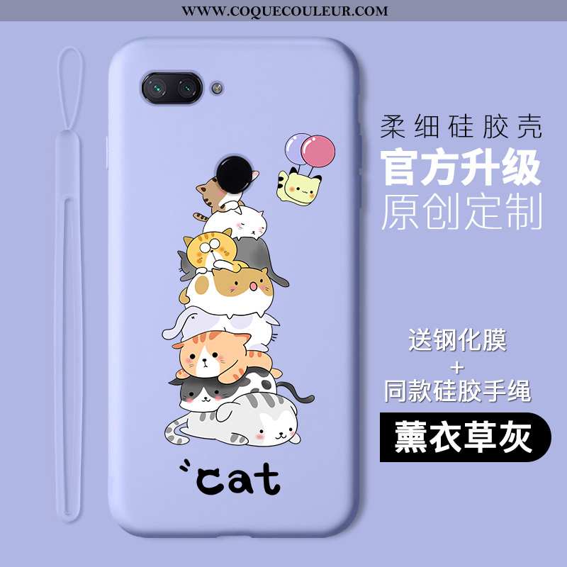 Housse Xiaomi Mi 8 Lite Protection Tout Compris Silicone, Étui Xiaomi Mi 8 Lite Dessin Animé Jeuness