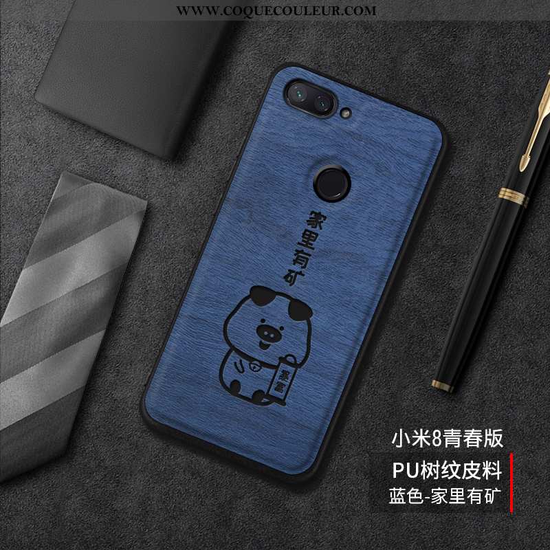 Coque Xiaomi Mi 8 Lite Modèle Fleurie Difficile Coque, Housse Xiaomi Mi 8 Lite Fluide Doux Créatif B