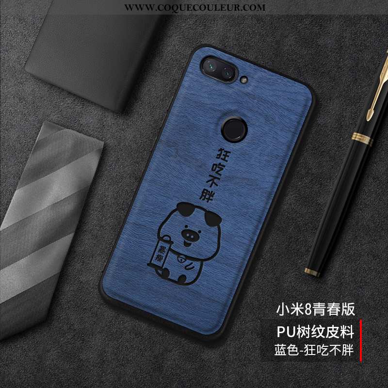 Coque Xiaomi Mi 8 Lite Modèle Fleurie Difficile Coque, Housse Xiaomi Mi 8 Lite Fluide Doux Créatif B