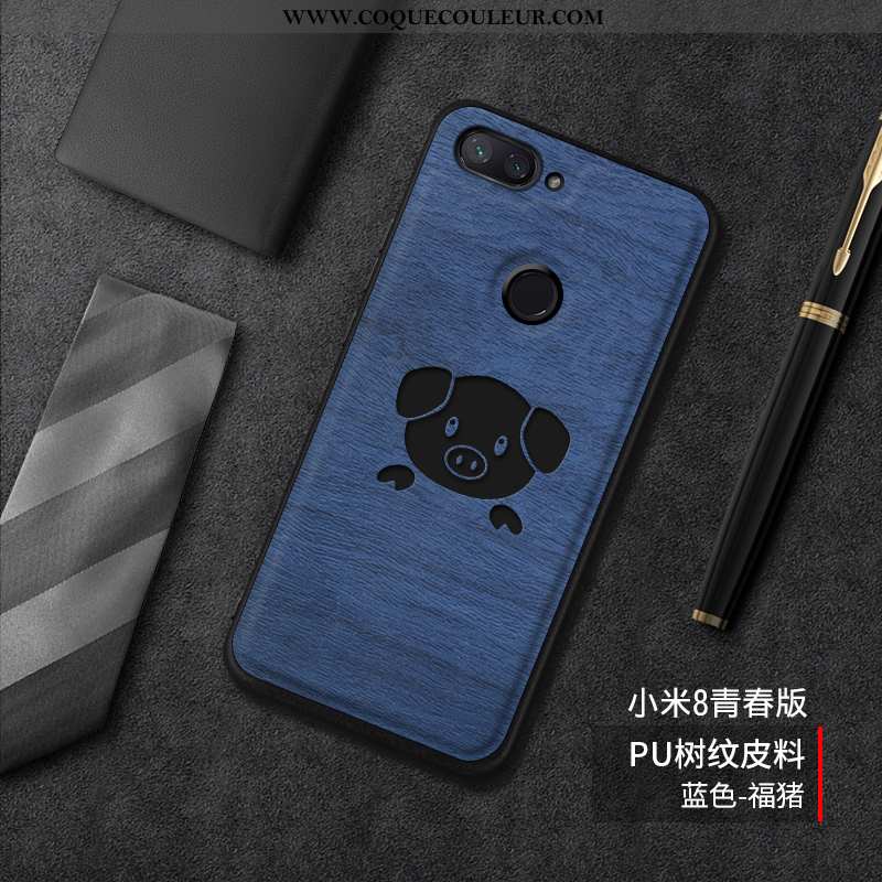 Coque Xiaomi Mi 8 Lite Modèle Fleurie Difficile Coque, Housse Xiaomi Mi 8 Lite Fluide Doux Créatif B