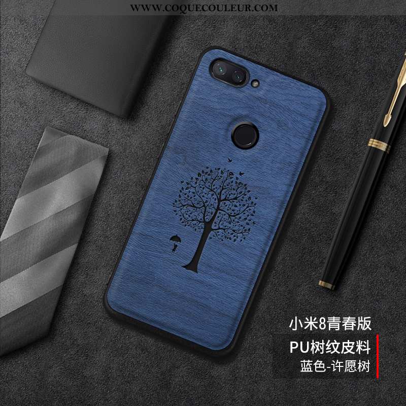 Coque Xiaomi Mi 8 Lite Modèle Fleurie Difficile Coque, Housse Xiaomi Mi 8 Lite Fluide Doux Créatif B