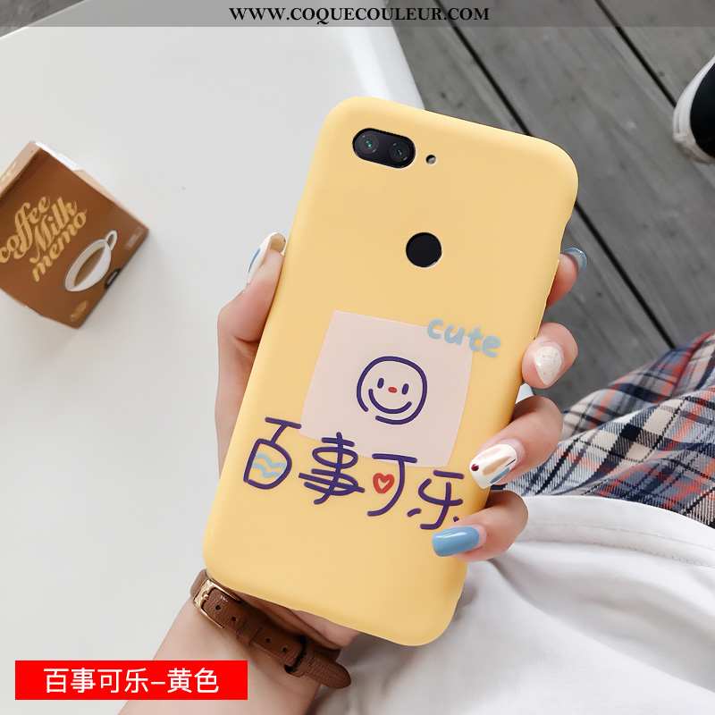 Étui Xiaomi Mi 8 Lite Charmant Bleu Petit, Coque Xiaomi Mi 8 Lite Fluide Doux Jeunesse