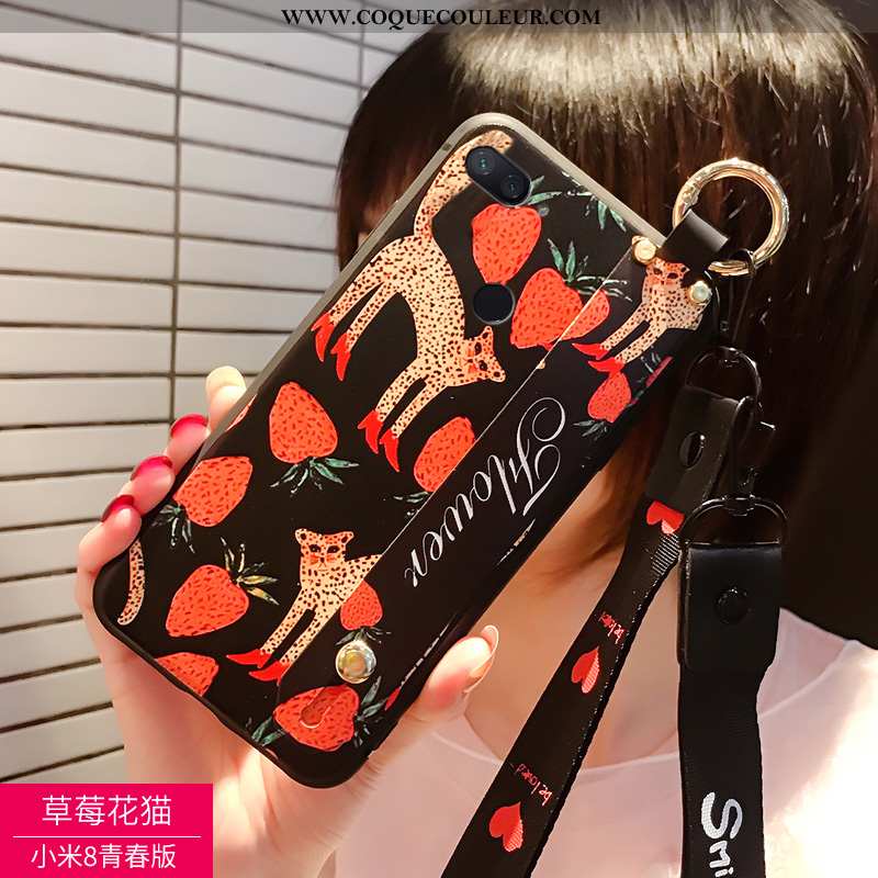 Housse Xiaomi Mi 8 Lite Silicone Jeunesse Incassable, Étui Xiaomi Mi 8 Lite Personnalité Téléphone P