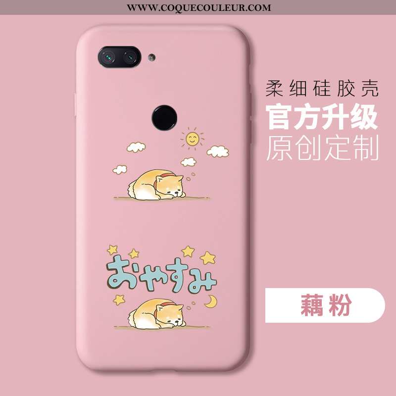 Coque Xiaomi Mi 8 Lite Mode Personnalité Rose, Housse Xiaomi Mi 8 Lite Protection Légères Rose