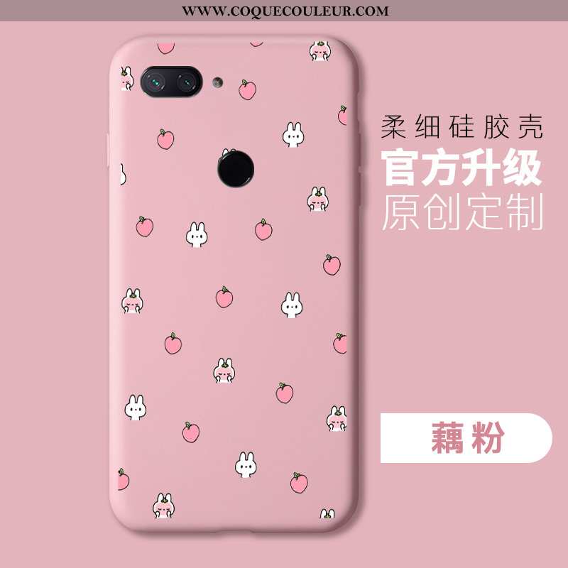 Coque Xiaomi Mi 8 Lite Mode Personnalité Rose, Housse Xiaomi Mi 8 Lite Protection Légères Rose