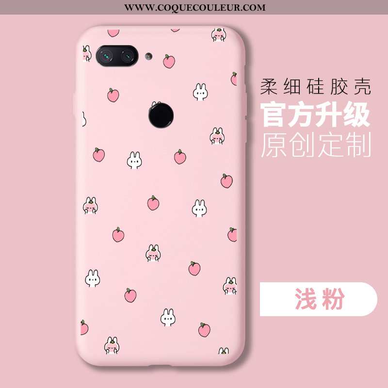 Coque Xiaomi Mi 8 Lite Mode Personnalité Rose, Housse Xiaomi Mi 8 Lite Protection Légères Rose