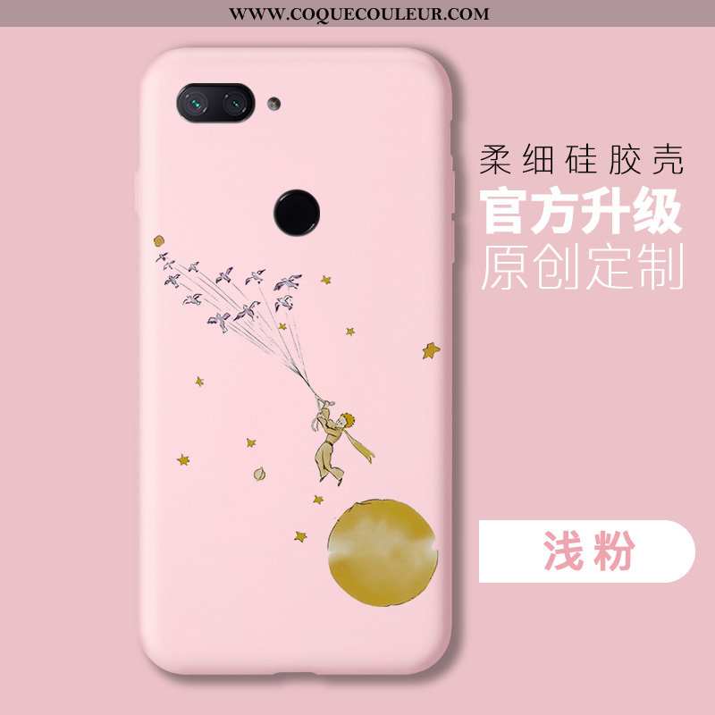 Coque Xiaomi Mi 8 Lite Mode Personnalité Rose, Housse Xiaomi Mi 8 Lite Protection Légères Rose