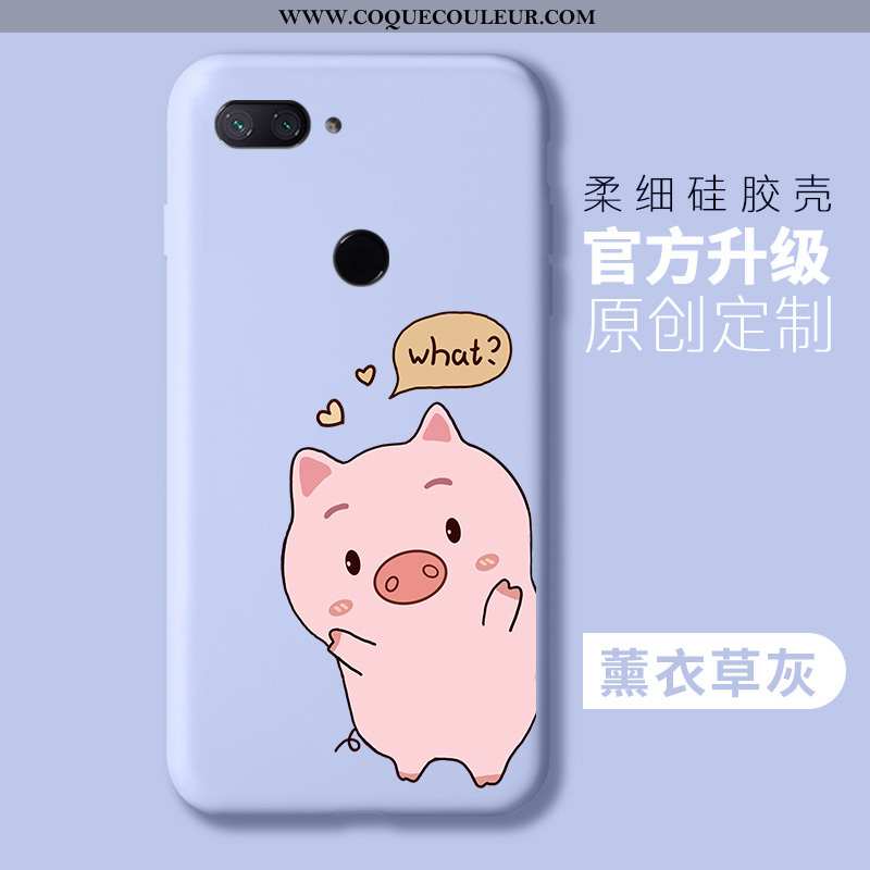 Coque Xiaomi Mi 8 Lite Mode Personnalité Rose, Housse Xiaomi Mi 8 Lite Protection Légères Rose