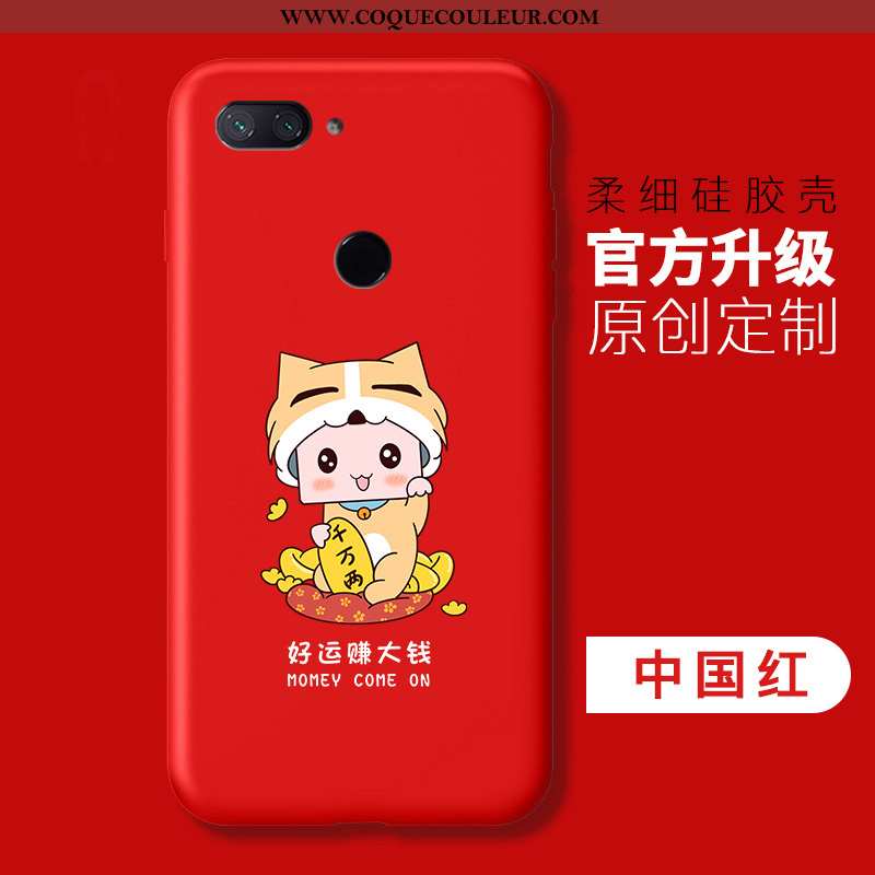 Coque Xiaomi Mi 8 Lite Mode Personnalité Rose, Housse Xiaomi Mi 8 Lite Protection Légères Rose