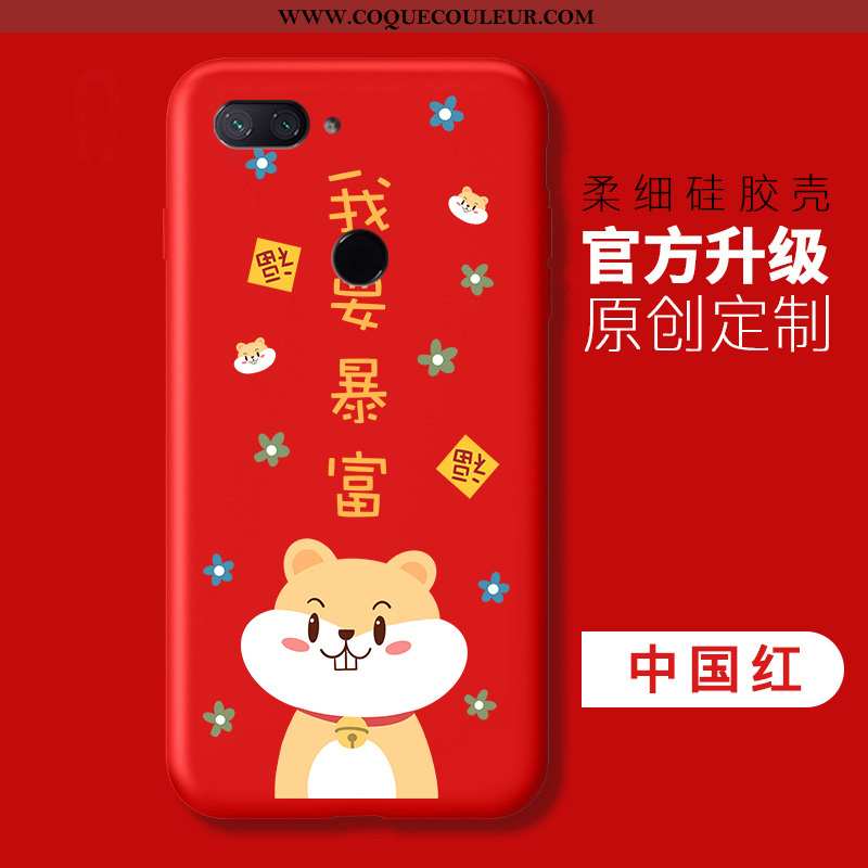 Coque Xiaomi Mi 8 Lite Mode Personnalité Rose, Housse Xiaomi Mi 8 Lite Protection Légères Rose