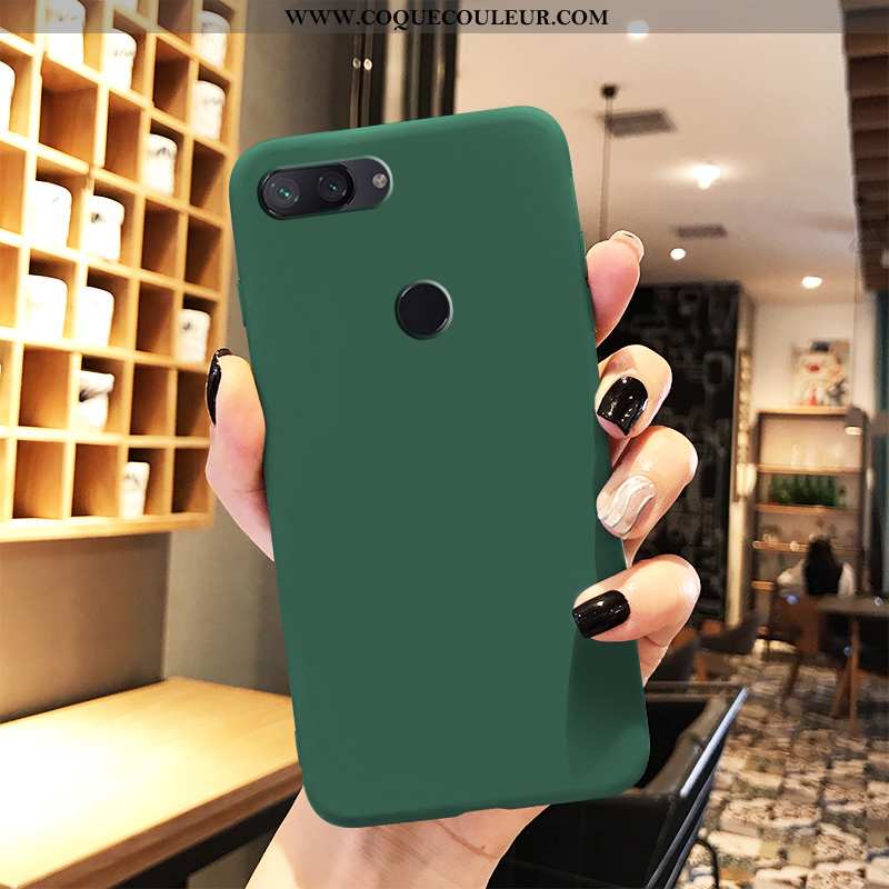 Coque Xiaomi Mi 8 Lite Dessin Animé Nouveau Simple, Housse Xiaomi Mi 8 Lite Tendance Vert Verte