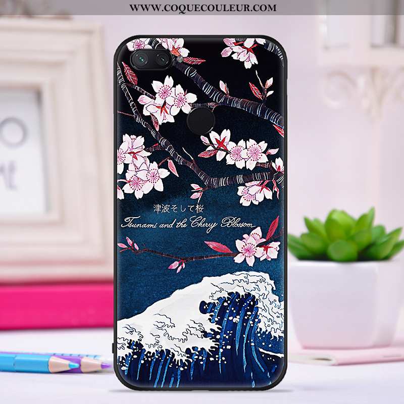 Étui Xiaomi Mi 8 Lite Silicone Jeunesse Violet, Coque Xiaomi Mi 8 Lite Protection Personnalité Viole