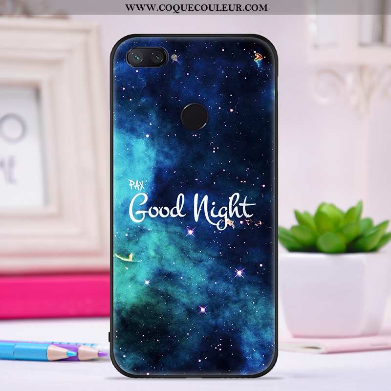 Étui Xiaomi Mi 8 Lite Silicone Jeunesse Violet, Coque Xiaomi Mi 8 Lite Protection Personnalité Viole