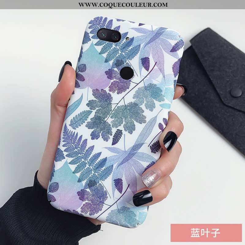 Coque Xiaomi Mi 8 Lite Créatif Frais Étui, Housse Xiaomi Mi 8 Lite Tendance Jeunesse Rose