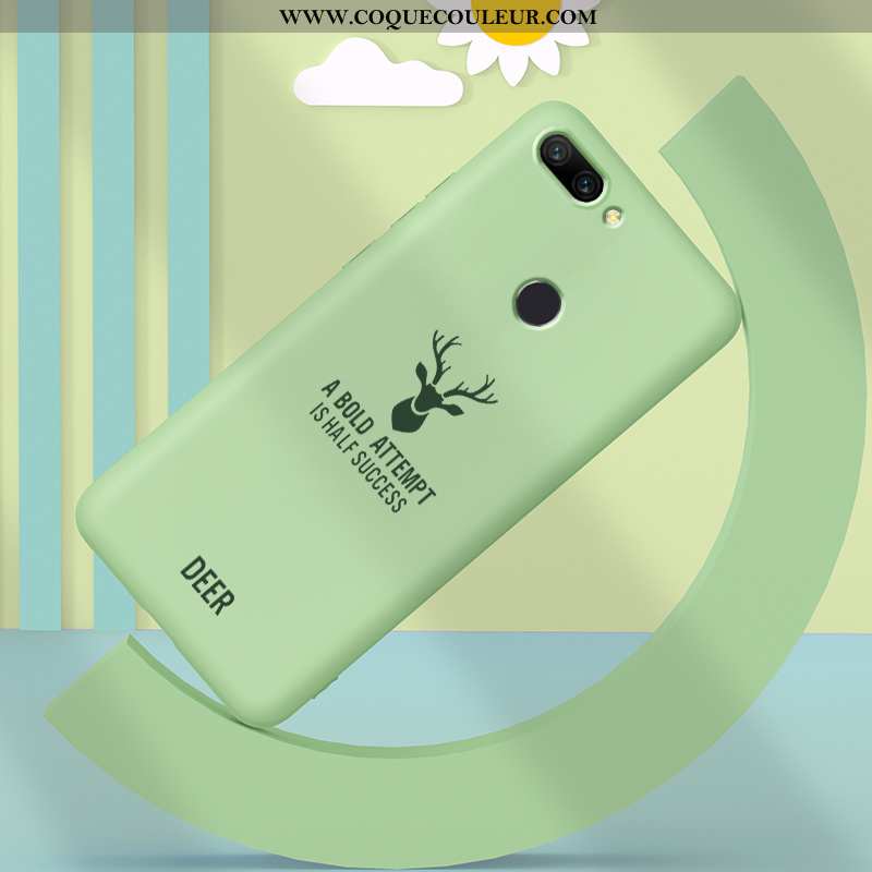 Étui Xiaomi Mi 8 Lite Protection Ultra, Coque Xiaomi Mi 8 Lite Personnalité Petit Bleu