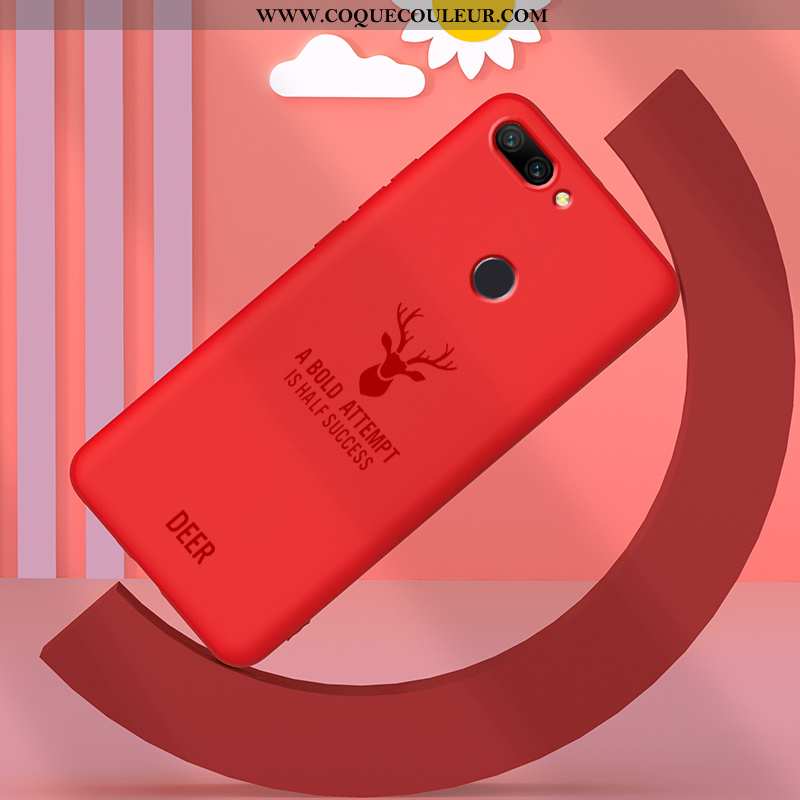 Étui Xiaomi Mi 8 Lite Protection Ultra, Coque Xiaomi Mi 8 Lite Personnalité Petit Bleu