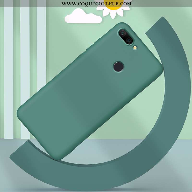 Étui Xiaomi Mi 8 Lite Protection Ultra, Coque Xiaomi Mi 8 Lite Personnalité Petit Bleu