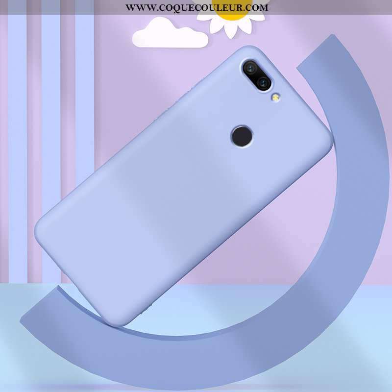 Étui Xiaomi Mi 8 Lite Protection Ultra, Coque Xiaomi Mi 8 Lite Personnalité Petit Bleu