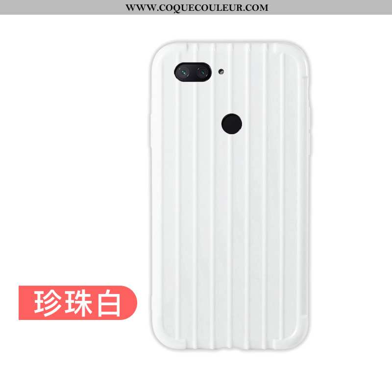 Coque Xiaomi Mi 8 Lite Tendance Simple Protection, Housse Xiaomi Mi 8 Lite Légère Incassable Jaune