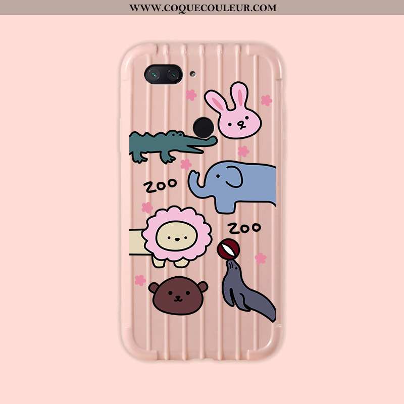 Étui Xiaomi Mi 8 Lite Fluide Doux Simple, Coque Xiaomi Mi 8 Lite Silicone Voyage Verte