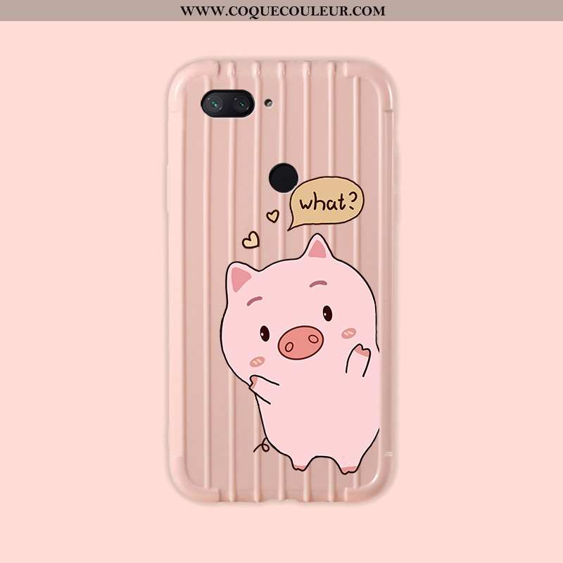 Étui Xiaomi Mi 8 Lite Fluide Doux Simple, Coque Xiaomi Mi 8 Lite Silicone Voyage Verte