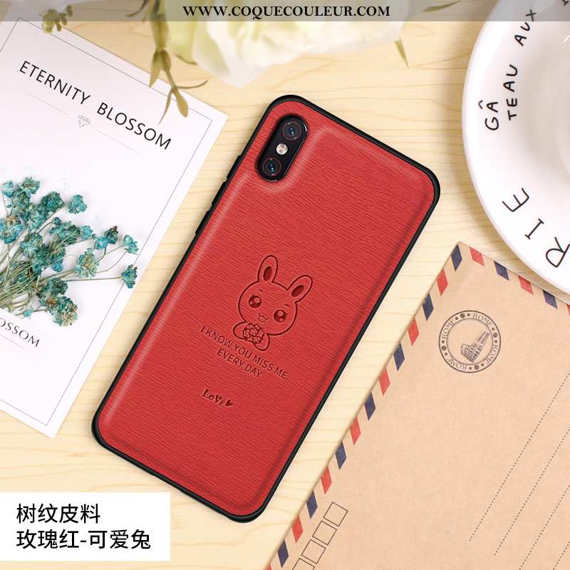 Housse Xiaomi Mi 8 Pro Tendance Étui Silicone, Xiaomi Mi 8 Pro Cuir Délavé En Daim Orange