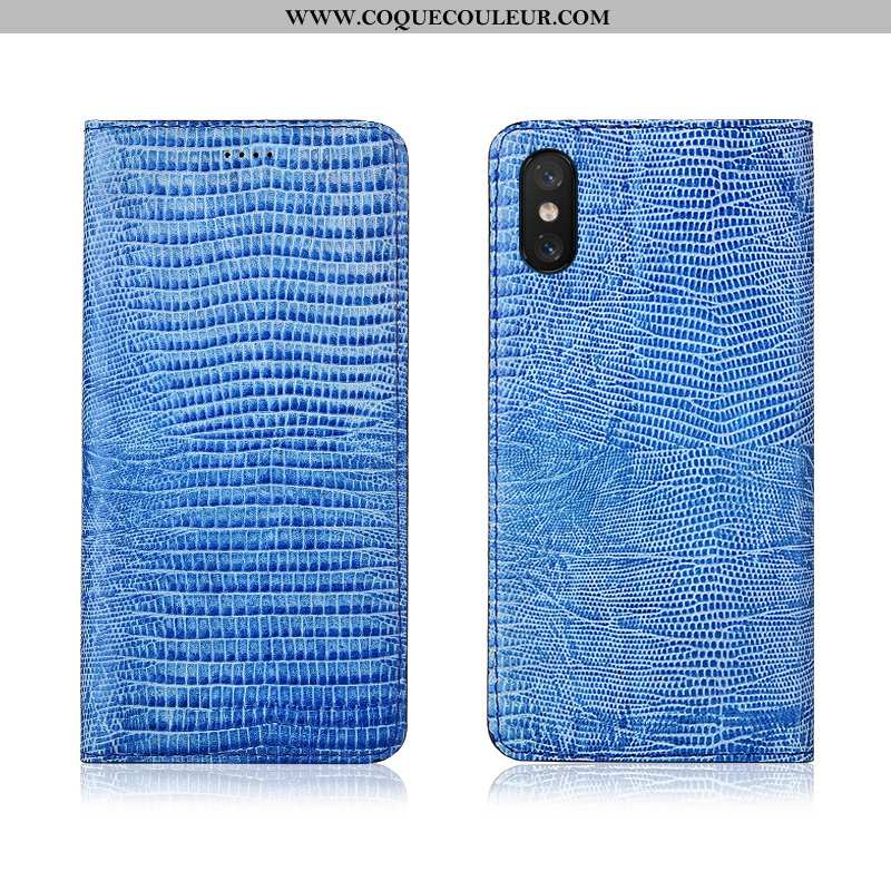 Housse Xiaomi Mi 8 Pro Modèle Fleurie Cuir Véritable Téléphone Portable, Étui Xiaomi Mi 8 Pro Fluide