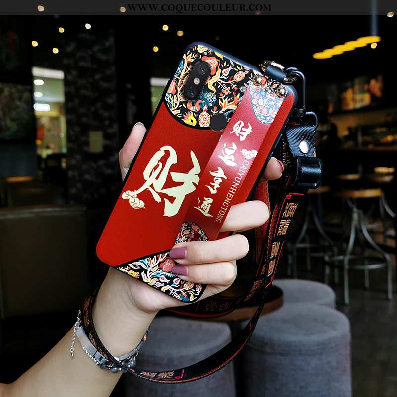 Housse Xiaomi Mi 8 Pro Silicone Étui Personnalité, Xiaomi Mi 8 Pro Protection Ornements Suspendus Ro