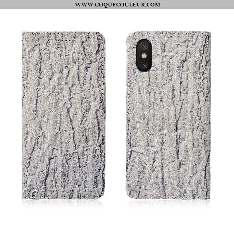 Étui Xiaomi Mi 8 Pro Cuir Coque Jeunesse, Xiaomi Mi 8 Pro Modèle Fleurie Fluide Doux Bleu