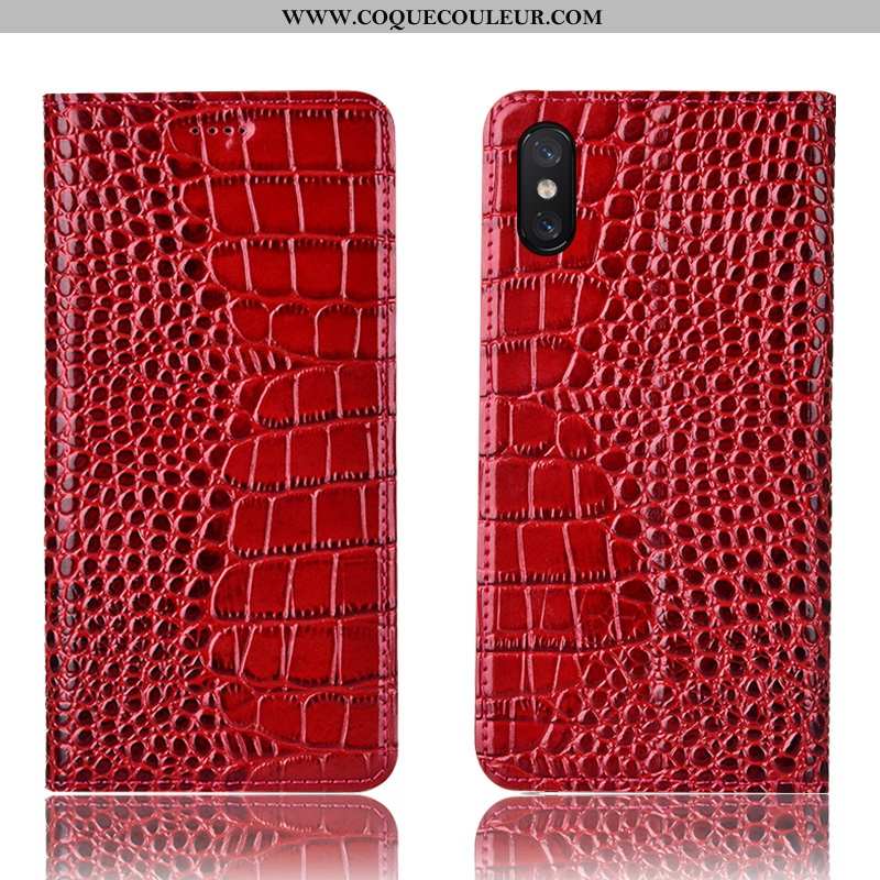 Housse Xiaomi Mi 8 Pro Modèle Fleurie Étui, Étui Xiaomi Mi 8 Pro Protection Incassable Marron