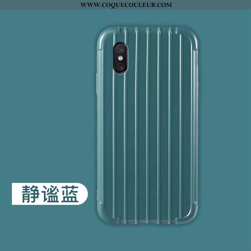 Housse Xiaomi Mi 8 Pro Modèle Fleurie Incassable Bleu, Étui Xiaomi Mi 8 Pro Fluide Doux Refroidissem