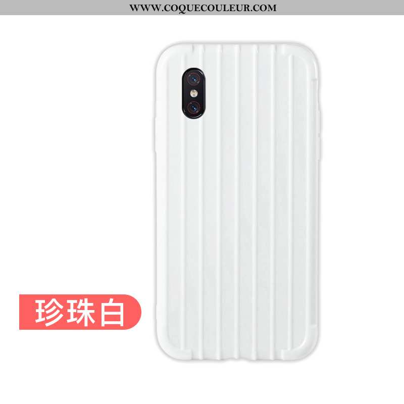 Housse Xiaomi Mi 8 Pro Modèle Fleurie Incassable Bleu, Étui Xiaomi Mi 8 Pro Fluide Doux Refroidissem