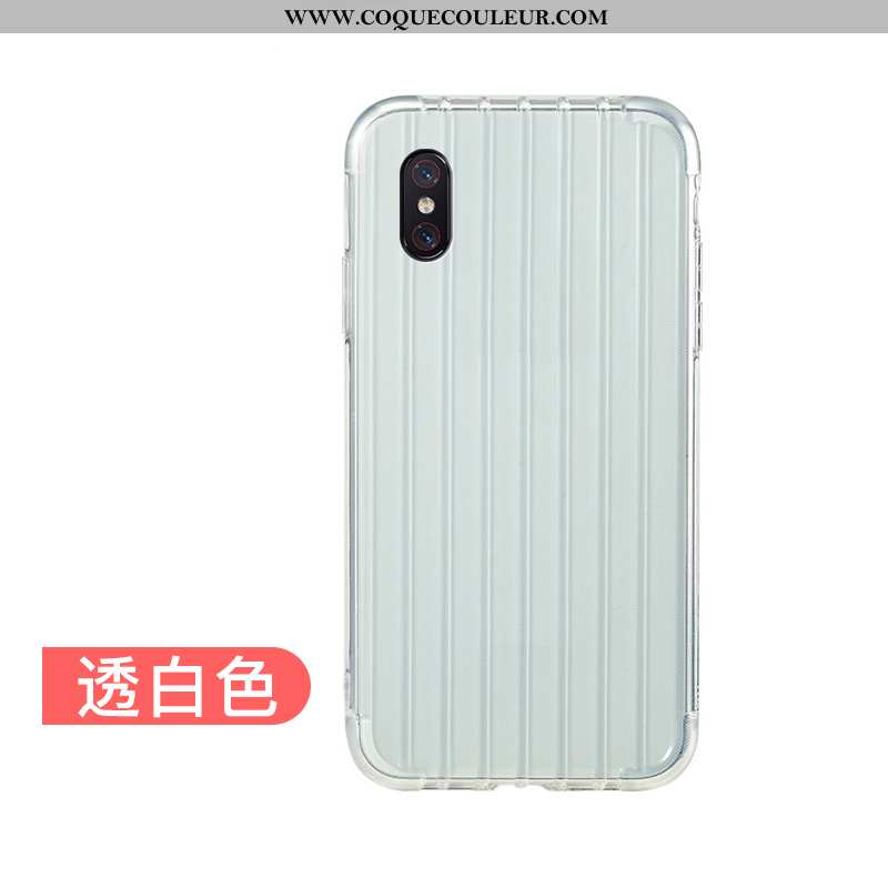 Housse Xiaomi Mi 8 Pro Modèle Fleurie Incassable Bleu, Étui Xiaomi Mi 8 Pro Fluide Doux Refroidissem