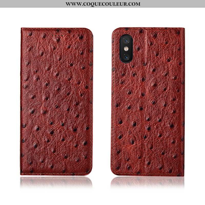 Coque Xiaomi Mi 8 Pro Cuir Marron Silicone, Housse Xiaomi Mi 8 Pro Modèle Fleurie Fluide Doux