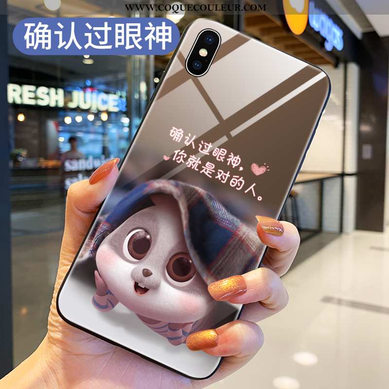 Étui Xiaomi Mi 8 Pro Protection Jeunesse Incassable, Coque Xiaomi Mi 8 Pro Verre Dessin Animé Rouge