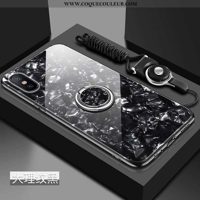 Étui Xiaomi Mi 8 Pro Modèle Fleurie Tendance Protection, Coque Xiaomi Mi 8 Pro Fluide Doux Verre Ros