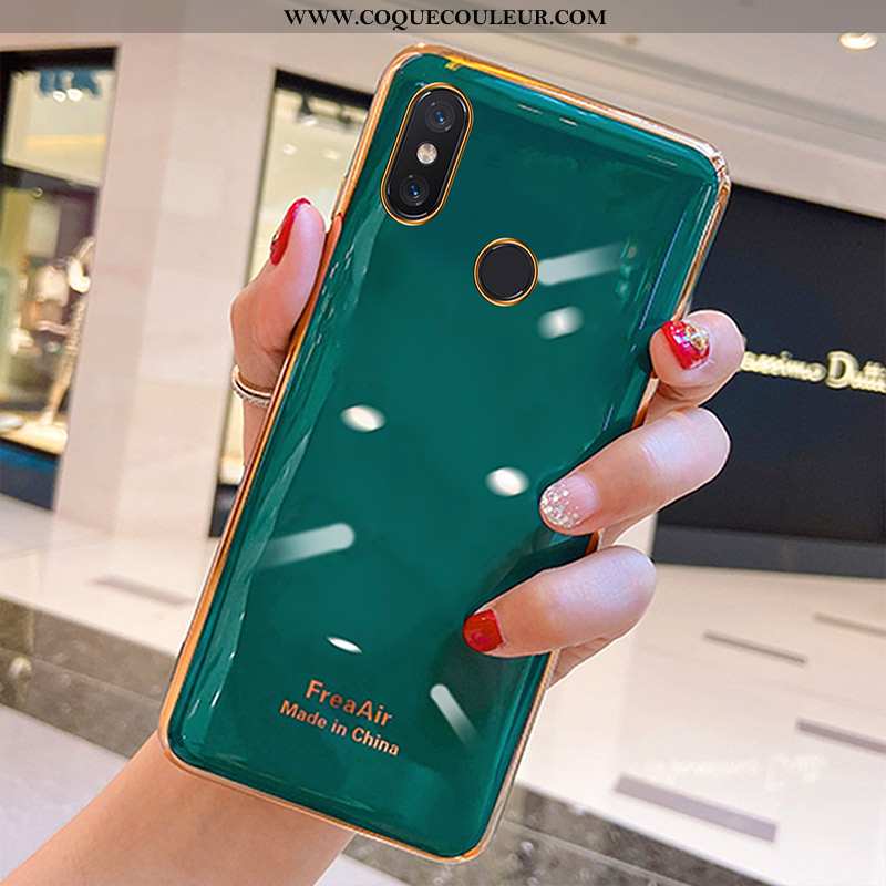 Étui Xiaomi Mi 8 Fluide Doux Jeunesse Étui, Coque Xiaomi Mi 8 Silicone Tendance Verte