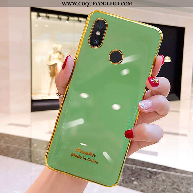 Étui Xiaomi Mi 8 Fluide Doux Jeunesse Étui, Coque Xiaomi Mi 8 Silicone Tendance Verte