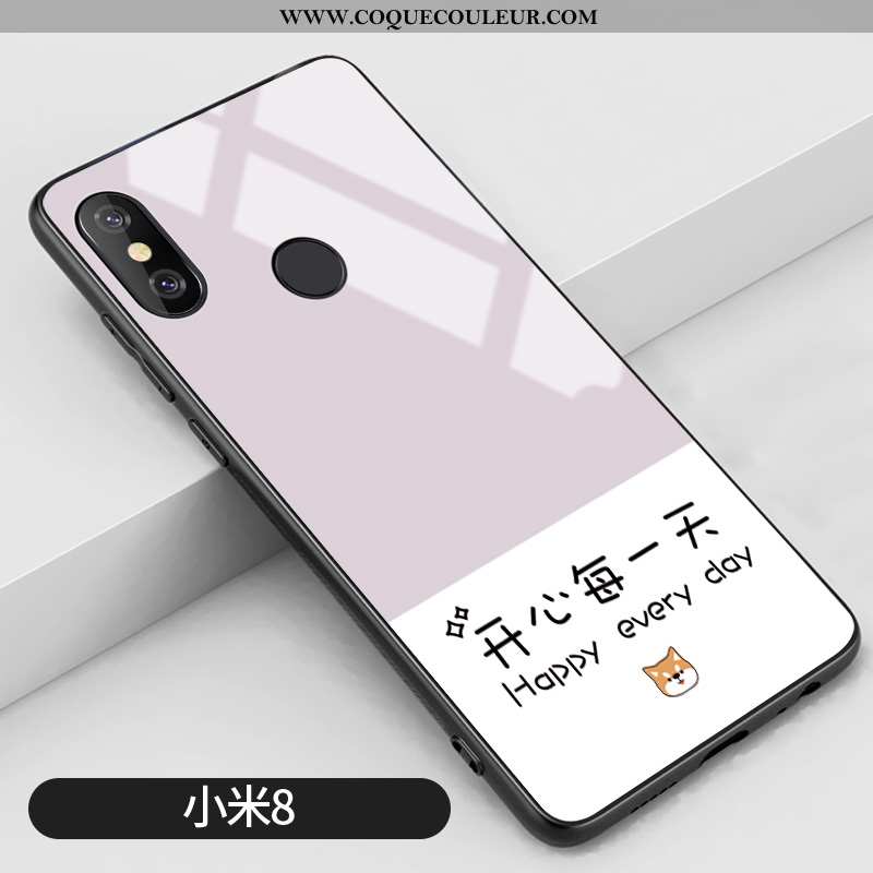 Housse Xiaomi Mi 8 Personnalité Art Net Rouge, Étui Xiaomi Mi 8 Créatif Jeunesse Verte