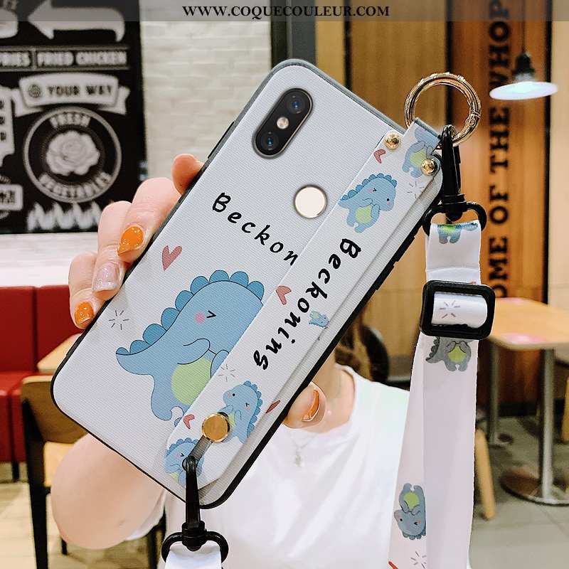 Étui Xiaomi Mi 8 Modèle Fleurie Dessin Animé Étui, Coque Xiaomi Mi 8 Silicone Créatif Verte