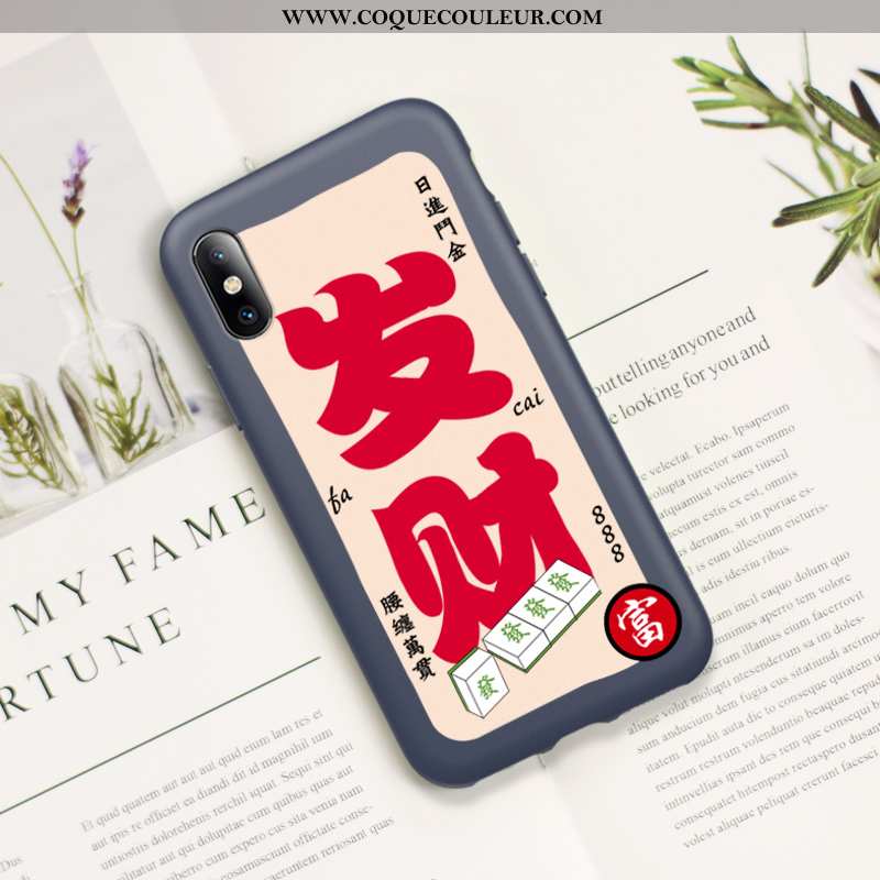 Étui Xiaomi Mi 8 Délavé En Daim Légère Amoureux, Coque Xiaomi Mi 8 Ultra Protection Bleu