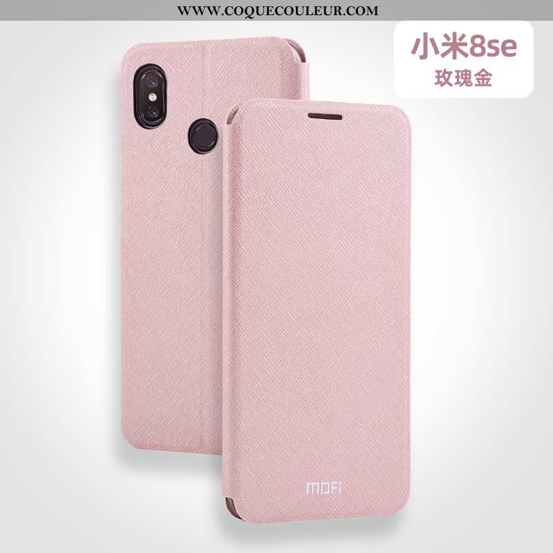 Étui Xiaomi Mi 8 Fluide Doux Petit, Coque Xiaomi Mi 8 Silicone Bleu