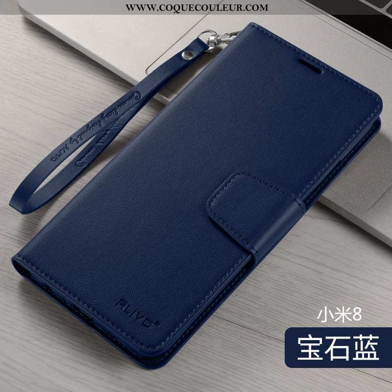 Housse Xiaomi Mi 8 Fluide Doux Étui Protection, Xiaomi Mi 8 Silicone Incassable Violet