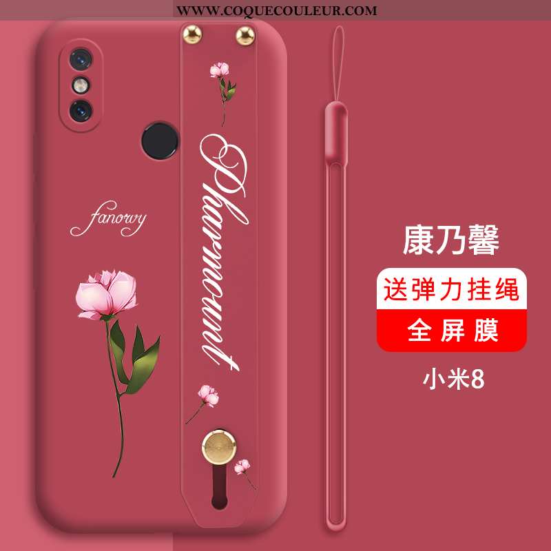 Coque Xiaomi Mi 8 Protection Ultra Silicone, Housse Xiaomi Mi 8 Personnalité Support Verte