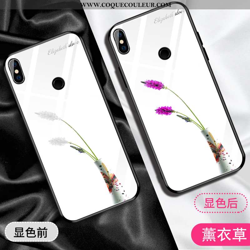 Étui Xiaomi Mi 8 Ornements Suspendus Difficile Blanc, Coque Xiaomi Mi 8 Personnalité Tempérer Blanch