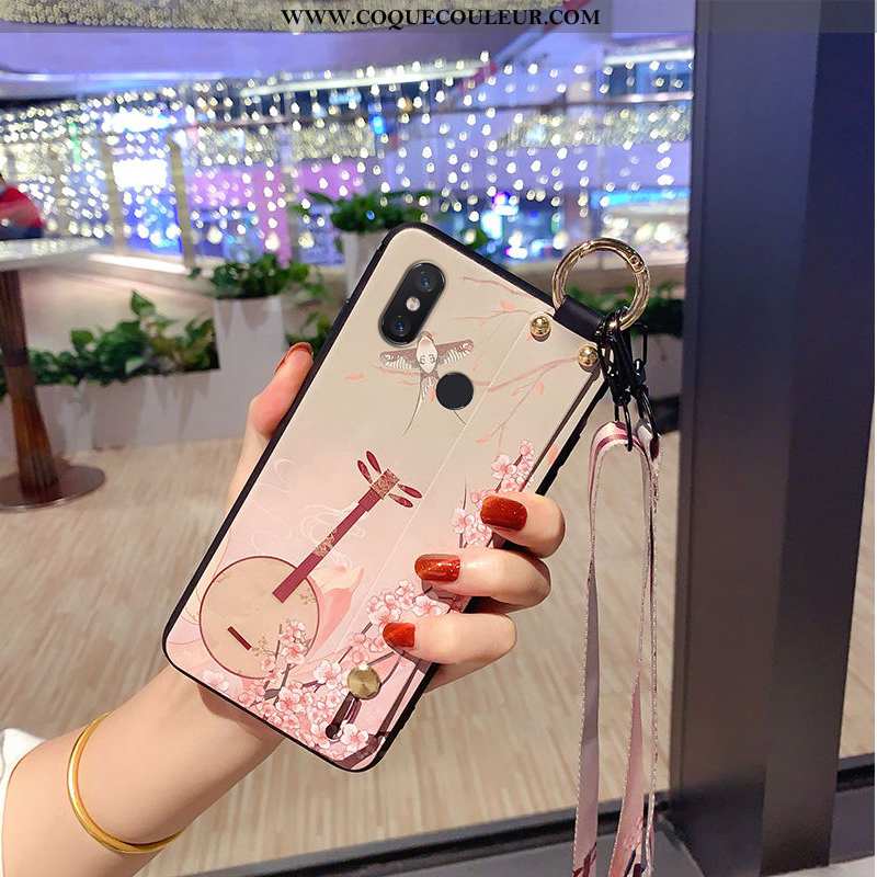 Coque Xiaomi Mi 8 Modèle Fleurie Délavé En Daim Jeunesse, Housse Xiaomi Mi 8 Fluide Doux Tout Compri