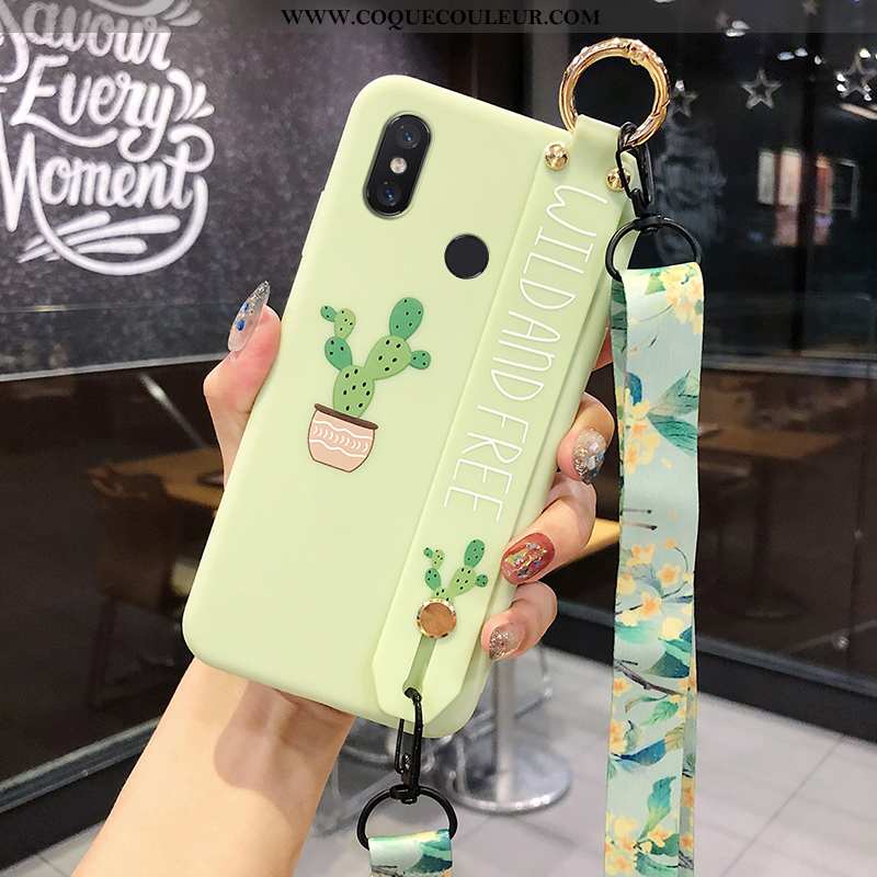 Étui Xiaomi Mi 8 Cou Suspendu Téléphone Portable Frais, Coque Xiaomi Mi 8 Modèle Fleurie Membrane Ve