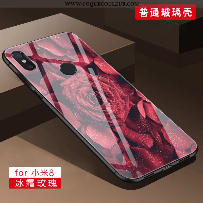 Coque Xiaomi Mi 8 Silicone Petit Fluide Doux, Housse Xiaomi Mi 8 Protection Téléphone Portable Viole