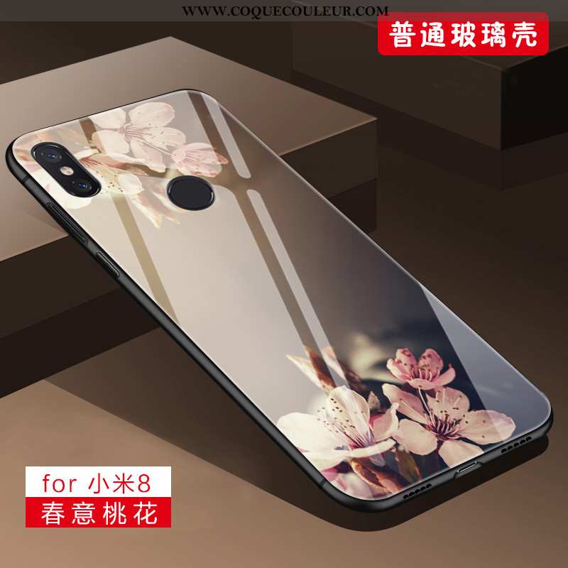 Coque Xiaomi Mi 8 Silicone Petit Fluide Doux, Housse Xiaomi Mi 8 Protection Téléphone Portable Viole