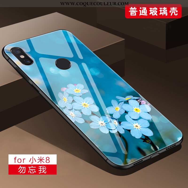 Coque Xiaomi Mi 8 Silicone Petit Fluide Doux, Housse Xiaomi Mi 8 Protection Téléphone Portable Viole